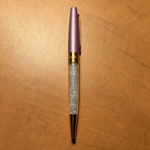 Swarovski crystalline stardust ballpoint pen lilac/gold
